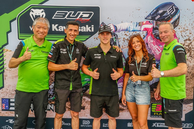 Jake Cannon with Bud Racing Kawasaki Team